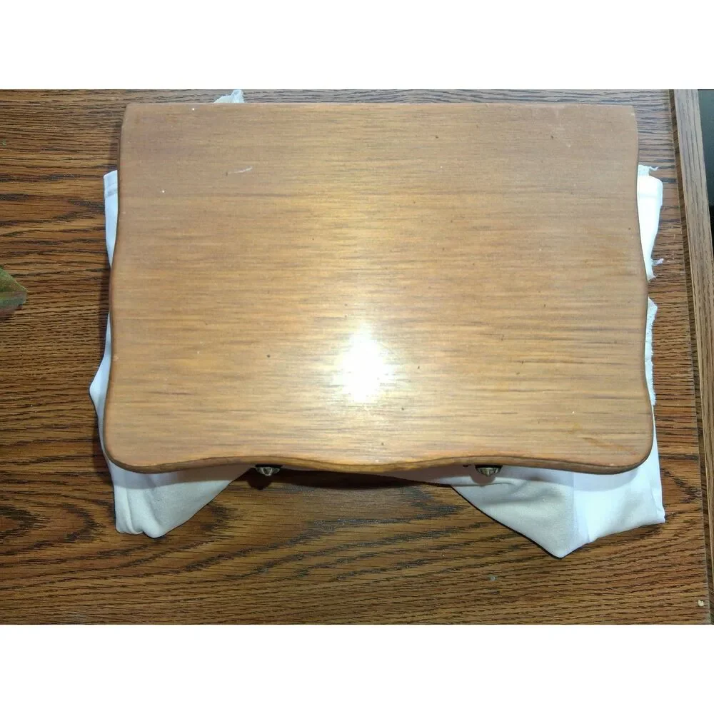 Vintage Himark jewelry chest 2 drawer small wood jewelry box